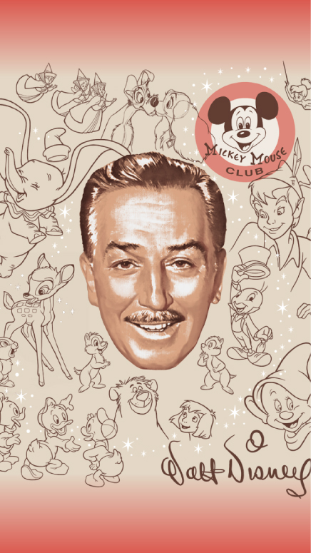 Tribute to Walt Disney Phone Wallpaper